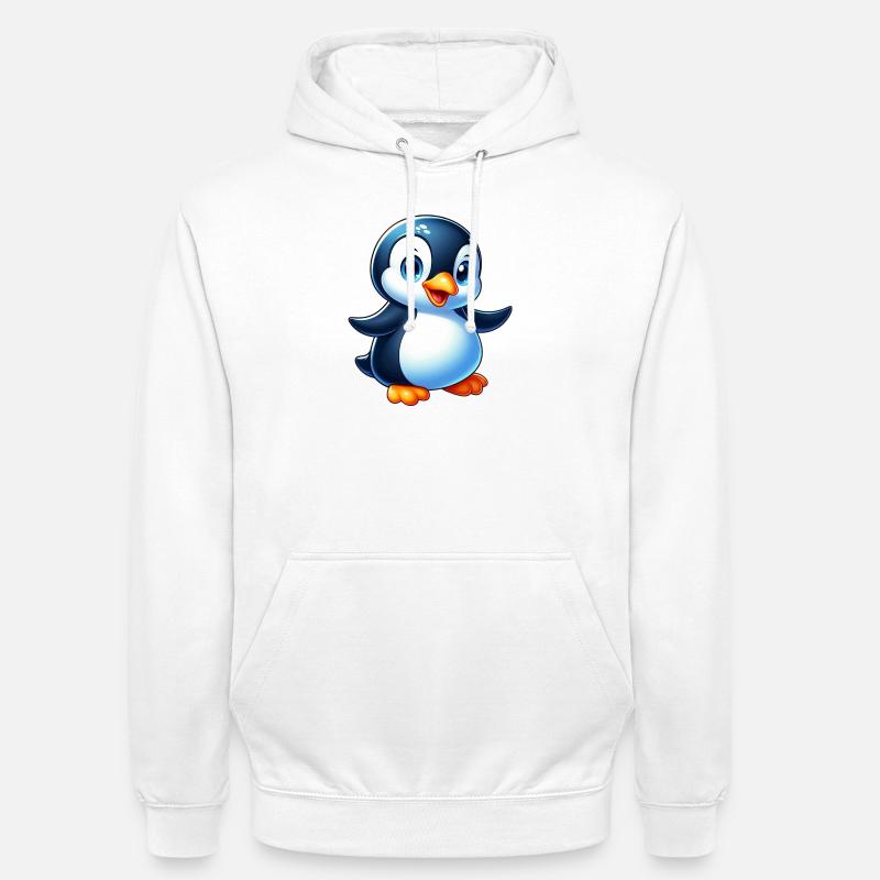 Penguin - Unisex Hoodie - white