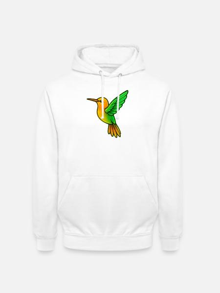 Hummingbird Bird - Unisex Hoodie - white