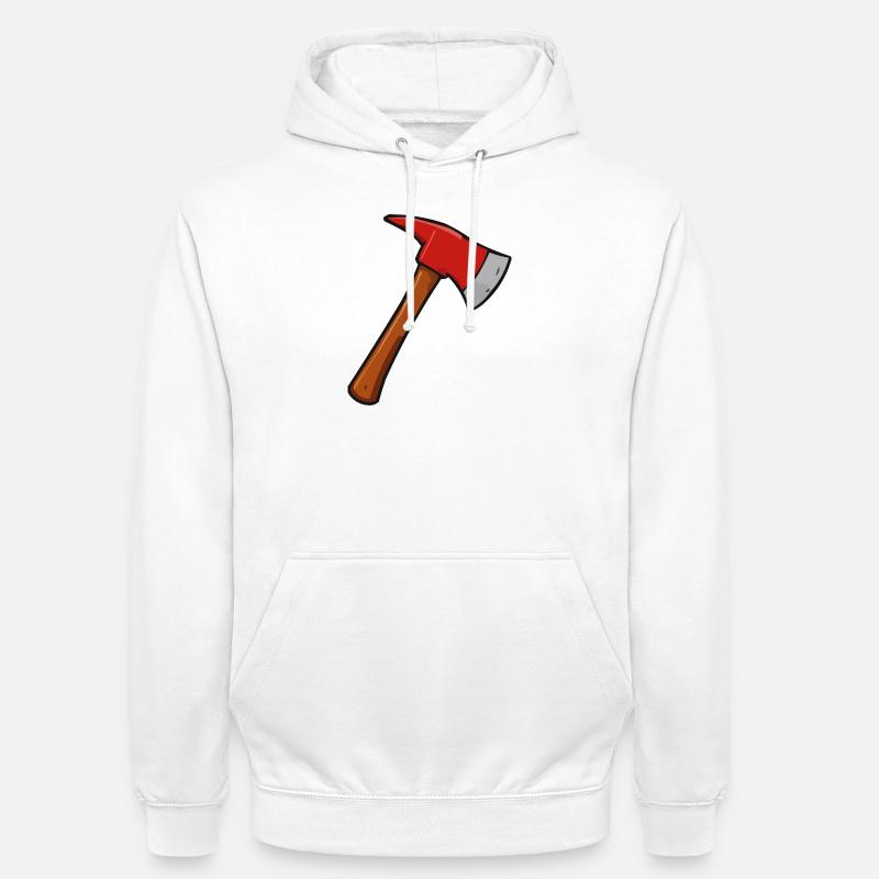 Hache - Sweat-shirt à capuche unisexe - blanc