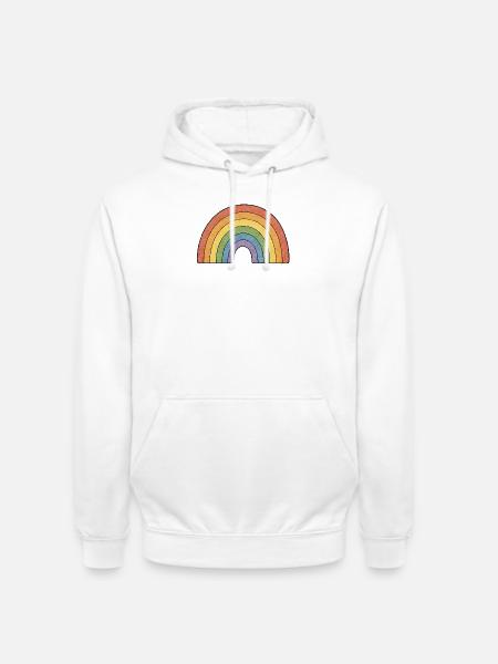 TINY ACTIVISTS | Regenbogen - Unisex Hoodie - Weiß