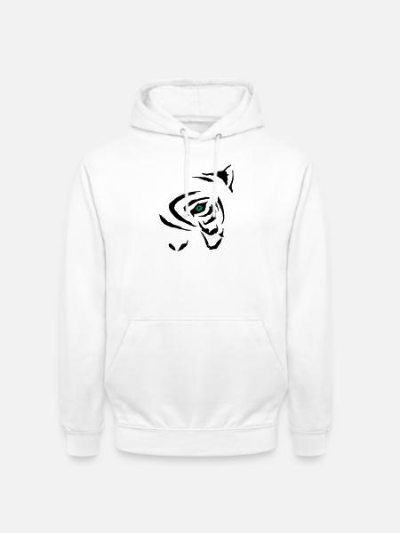 Tribal Tiger 2 - Unisex Hoodie - white