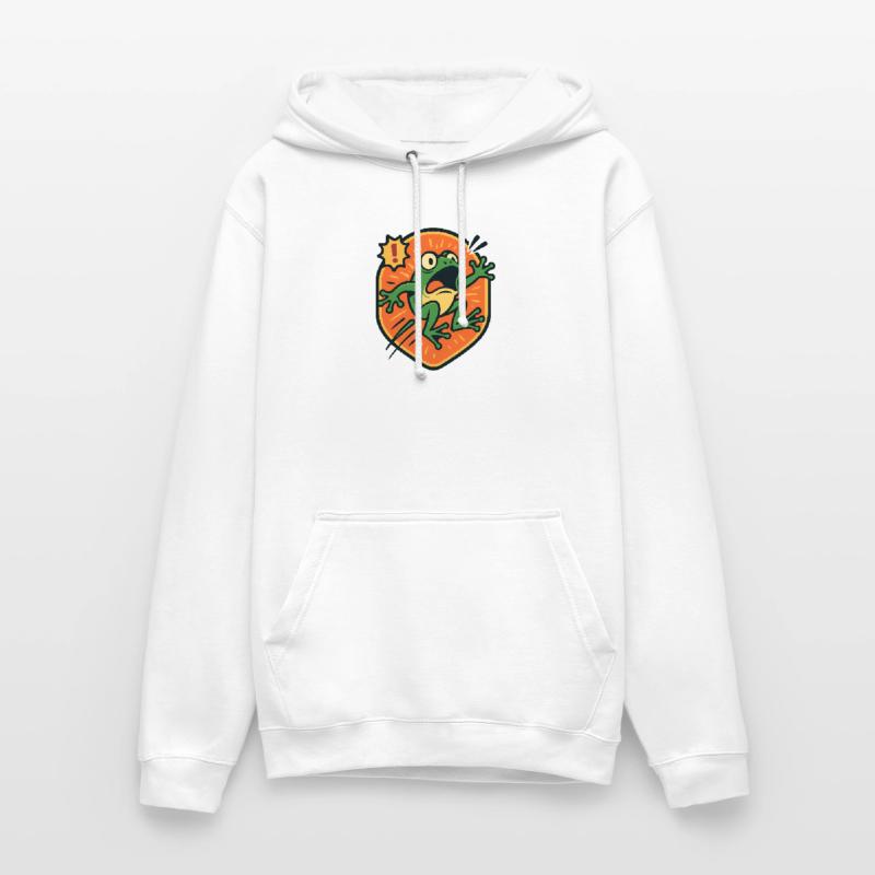 Panikfrosch-Abzeichen Unisex Hoodie