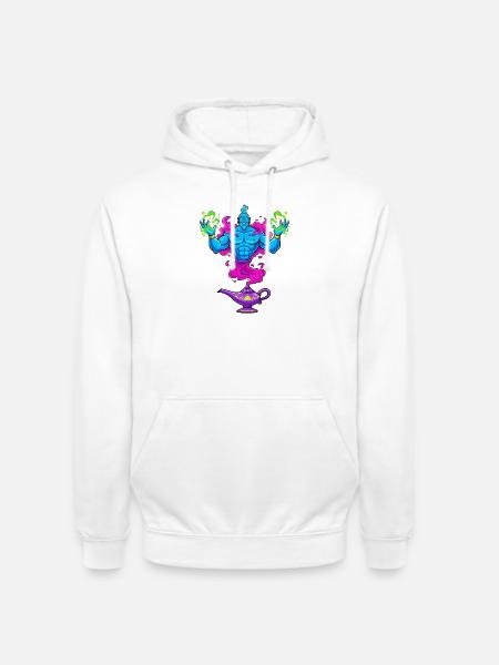 Ghost from the lamp - Unisex Hoodie - white