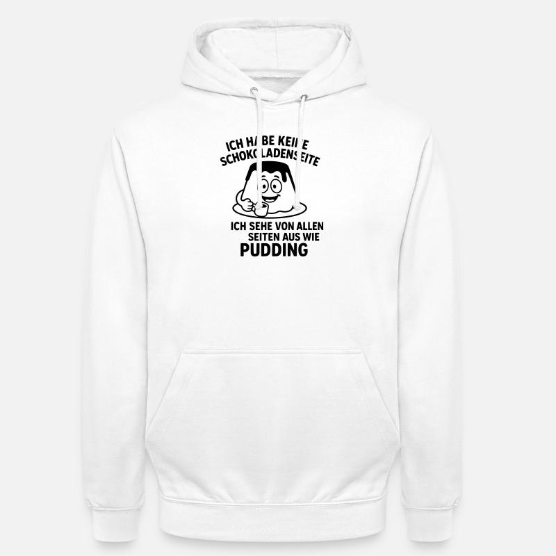 Pudding Côté Chocolat - Sweat-shirt à capuche unisexe - blanc