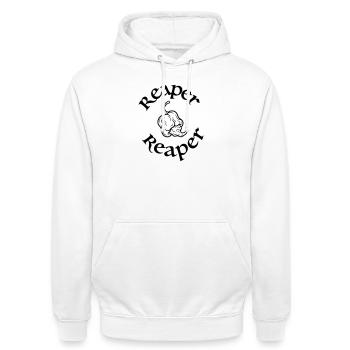 Carolina Reaper - Unisex Hoodie - white - Front - AI Model Male 185 dark (185cm) & AI Model Female 172 dark (172cm)