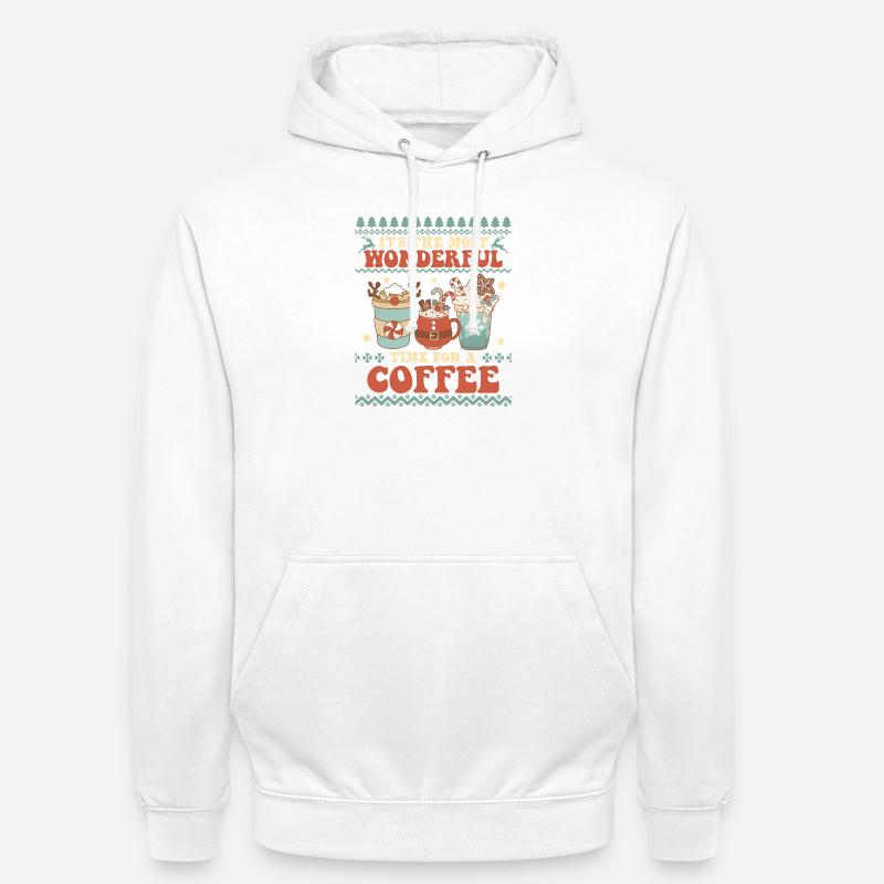 Pull de Noël moche - Sweat-shirt à capuche unisexe - blanc