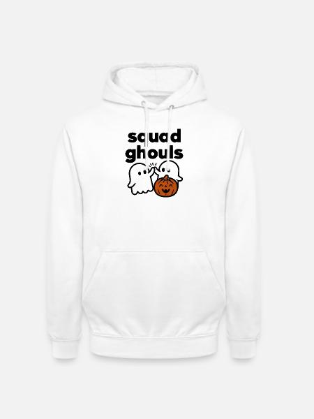 Squad Ghouls Halloween Pumpkin Crew - Unisex Hoodie - Weiß