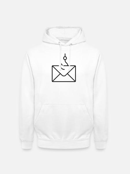Fischerei-E-Mail-Phishing-Hotline-Symbol - Unisex Hoodie - Weiß
