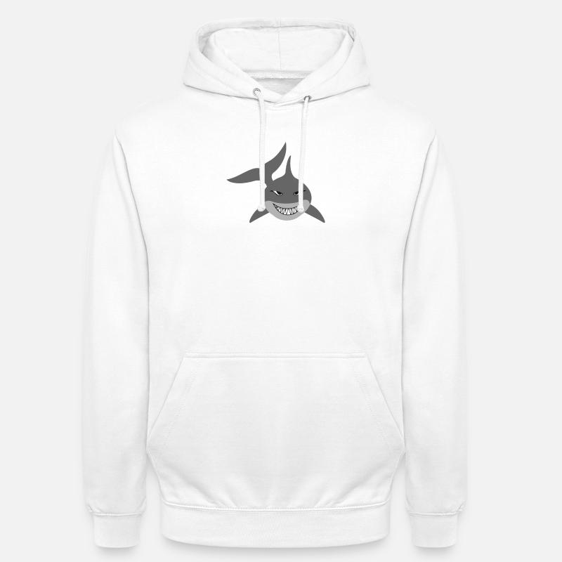 Requins - Sweat-shirt à capuche unisexe - blanc
