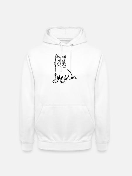 Cairn Terrier - Unisex Hoodie - white