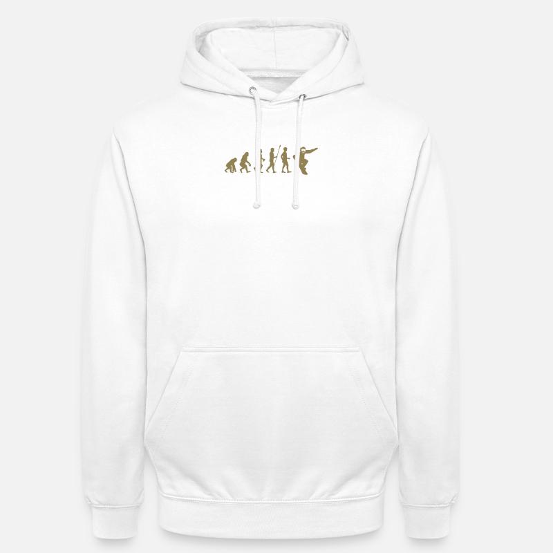 Snowboarder Evolution Geschenkidee - Unisex Hoodie - Weiß