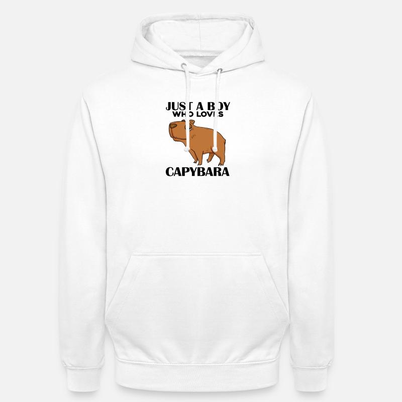 Capybara Boy - Unisex Hoodie - white