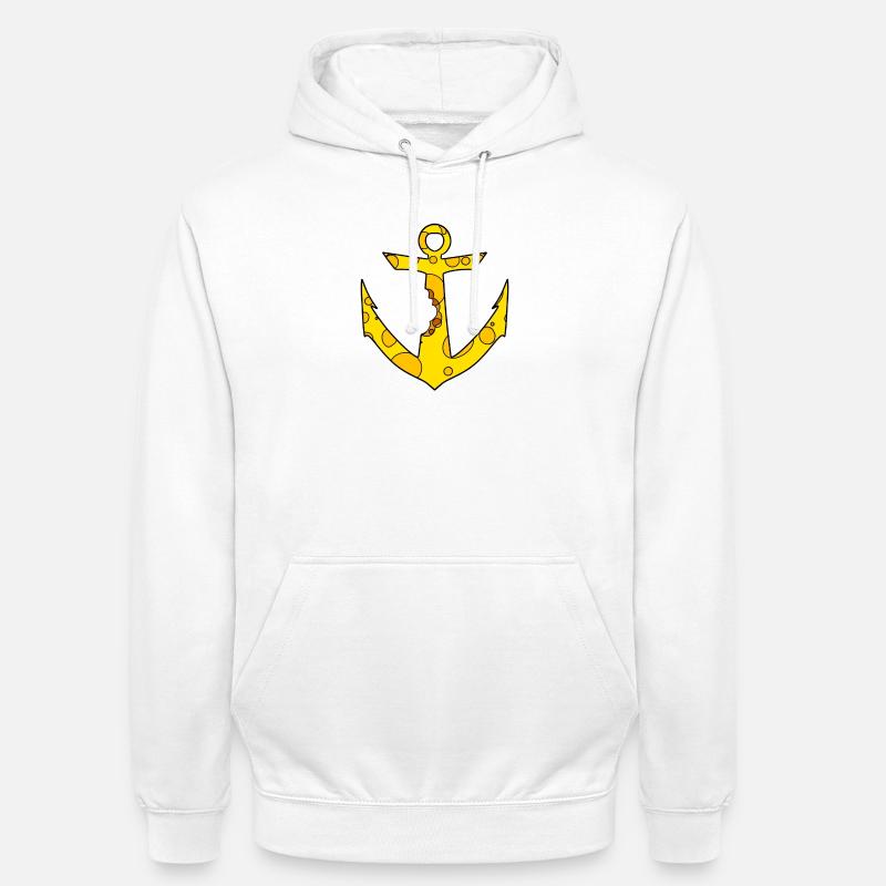 Ancre de fromage - Sweat-shirt à capuche unisexe - blanc