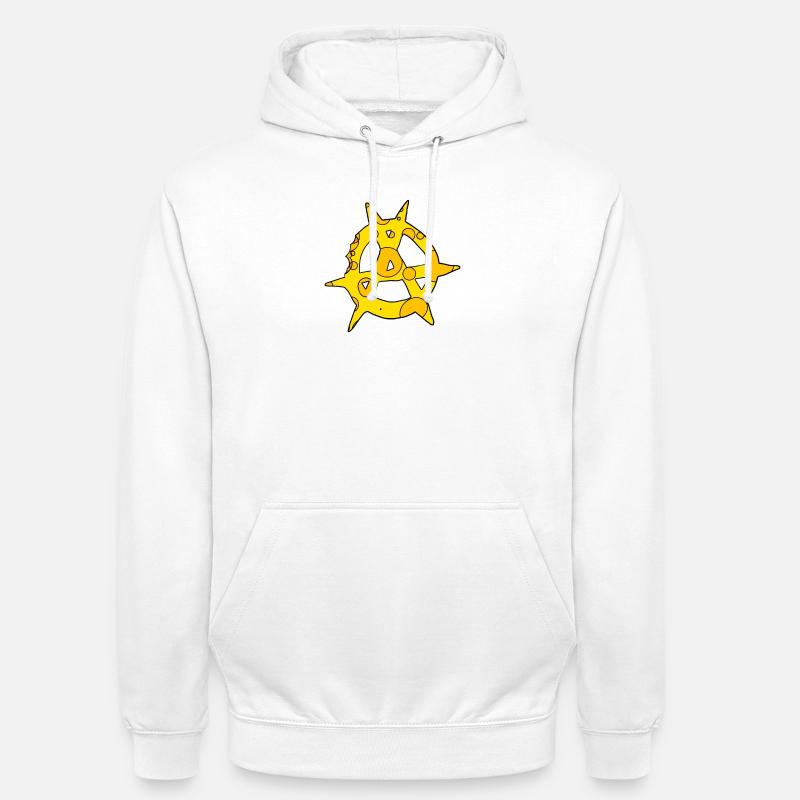 Anarchy symbol cheese - Unisex Hoodie - white