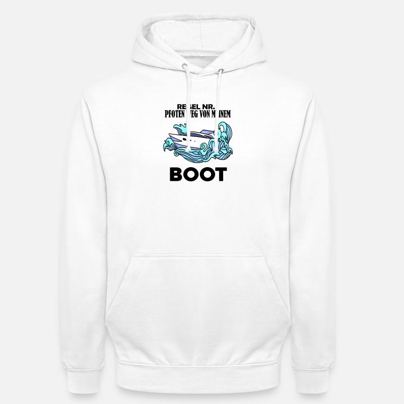 Motorboot Kapitän Boot Boote Seefahrt - Unisex Hoodie - Weiß