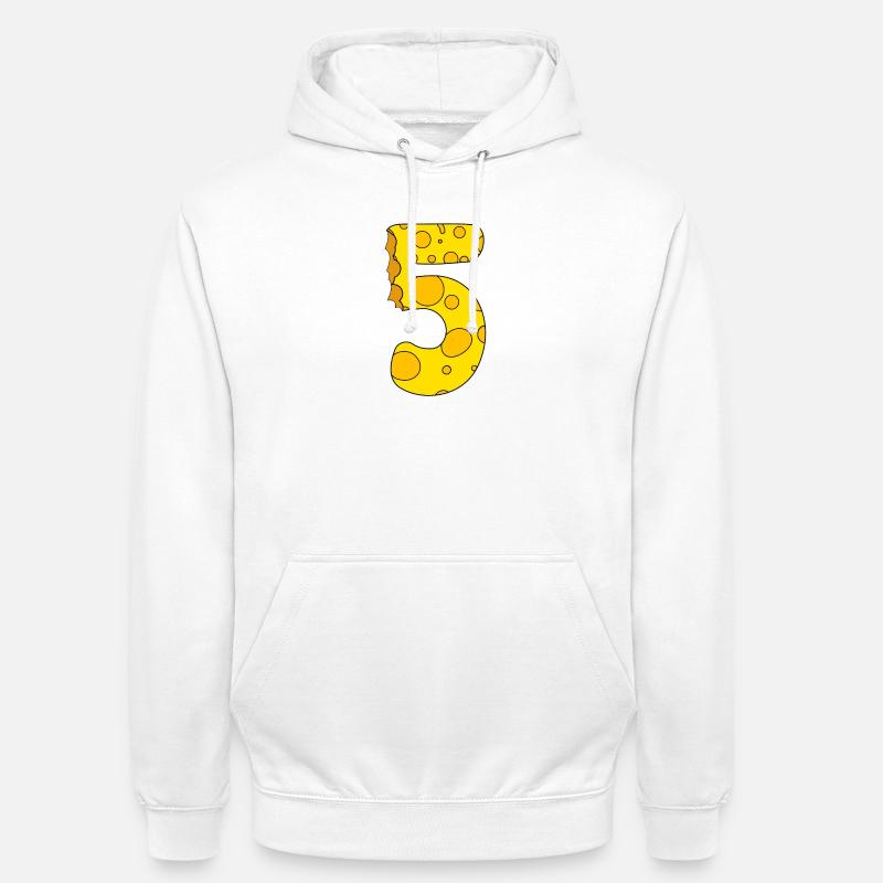 Fromage numéro 5 - Sweat-shirt à capuche unisexe - blanc