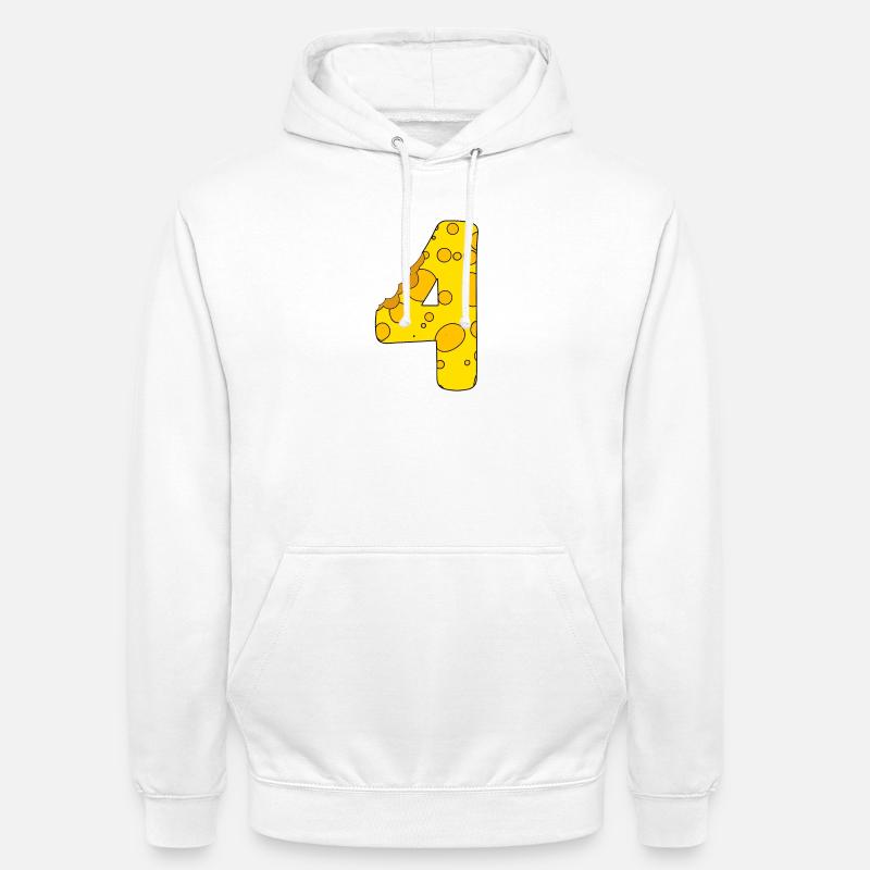 Fromage numéro 4 - Sweat-shirt à capuche unisexe - blanc