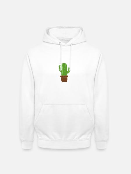 Free hugs Kaktus - Unisex Hoodie - Weiß
