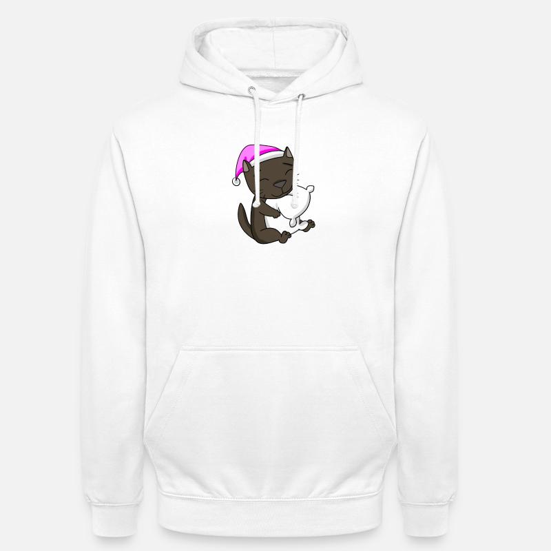 Chat race de chat La Havane - Sweat-shirt à capuche unisexe - blanc