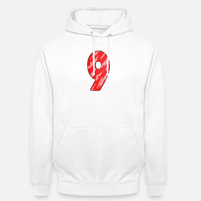 9 - Sweat-shirt à capuche unisexe - blanc