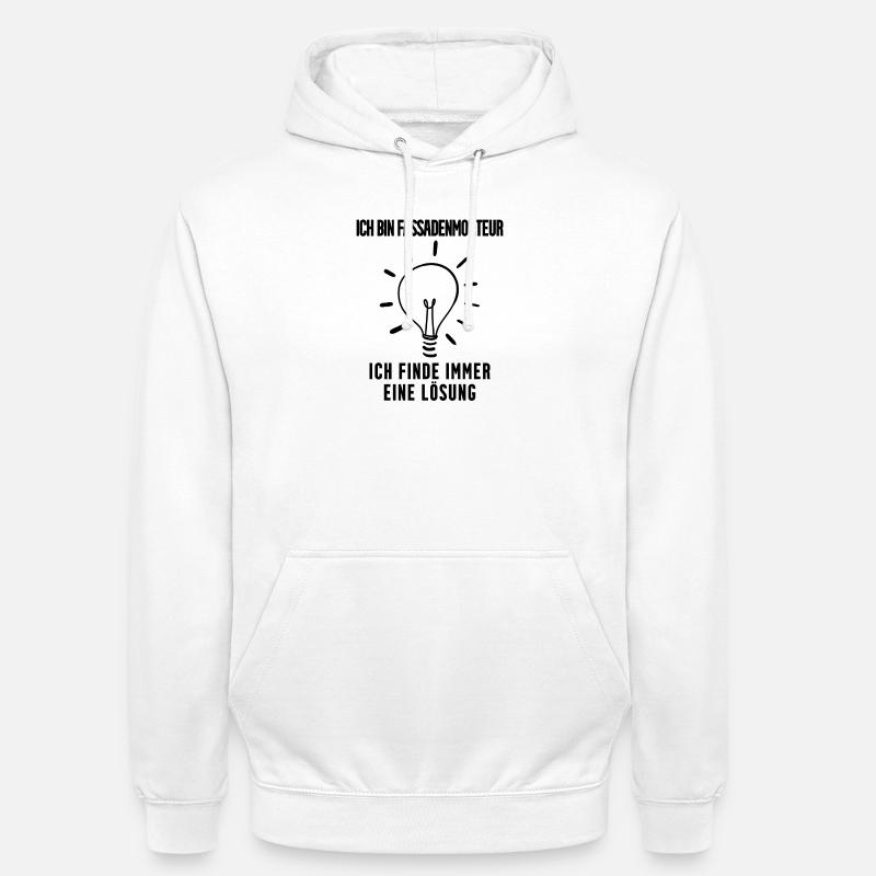 Fassadenmonteur - Unisex Hoodie - Weiß