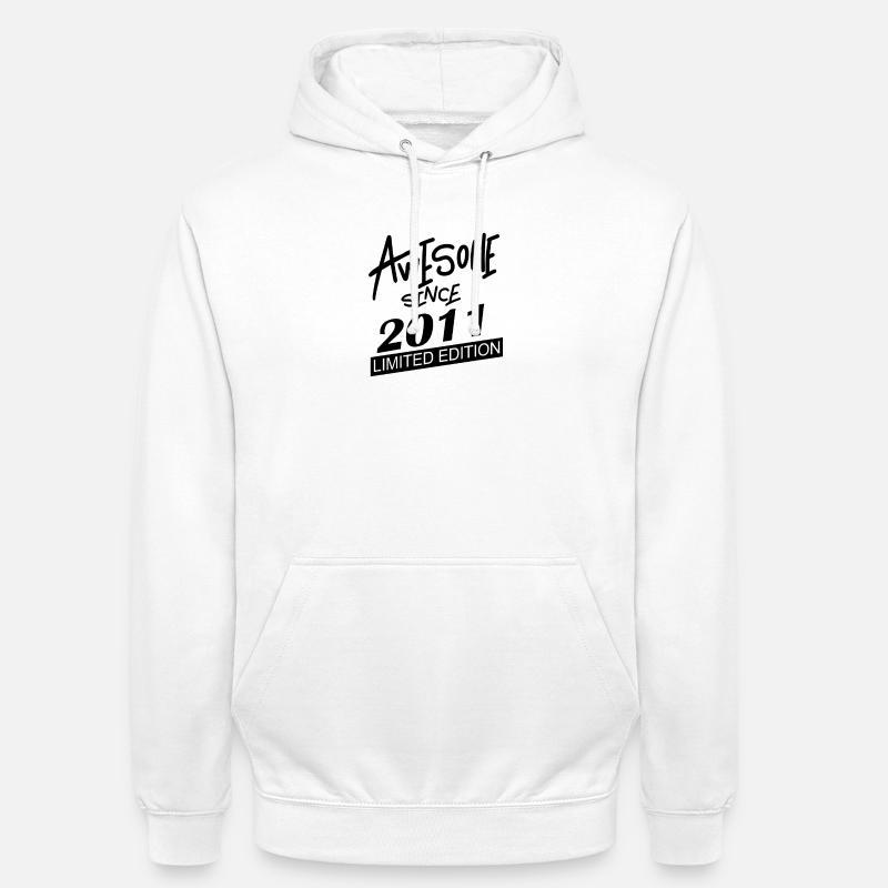 2011 - Millésime 2011 - Sweat-shirt à capuche unisexe - blanc