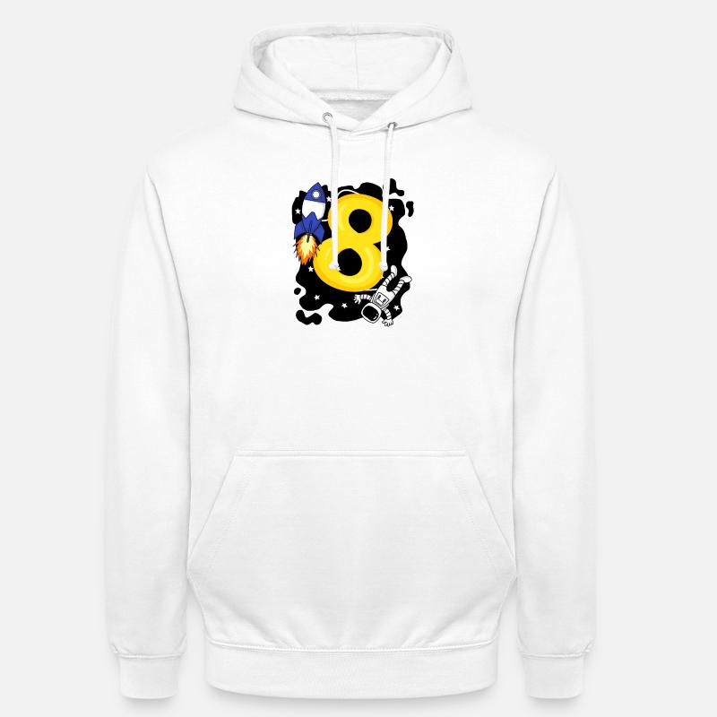 Garçon de 8 ans - Sweat-shirt à capuche unisexe - blanc