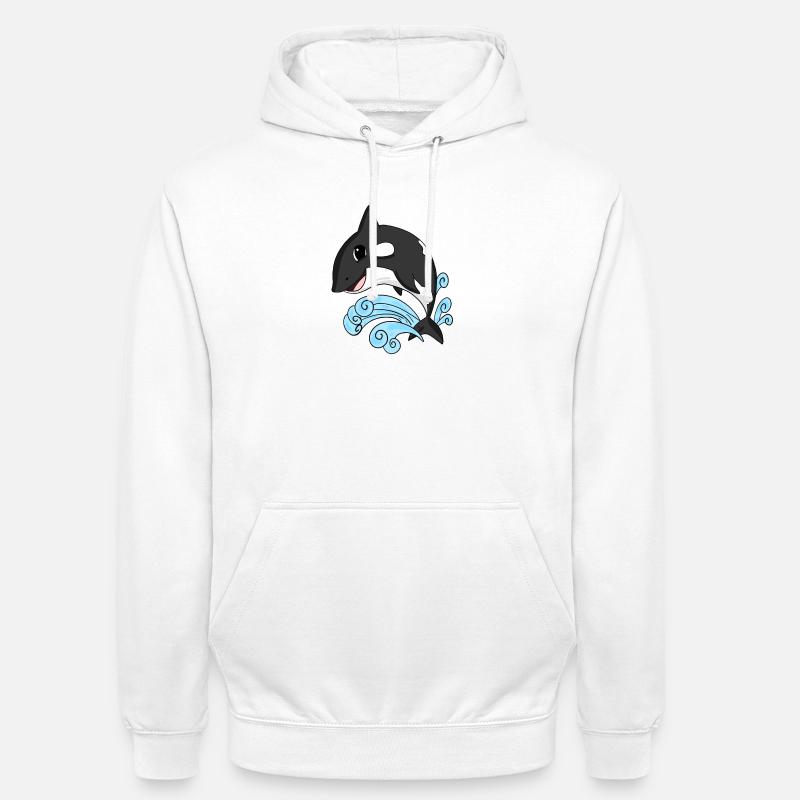 Orque - Sweat-shirt à capuche unisexe - blanc