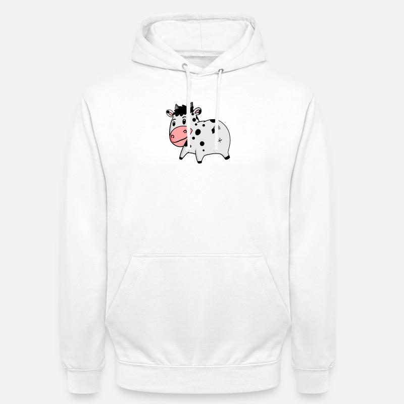 Cow Ass - Cow Butt - Sweat-shirt à capuche unisexe - blanc