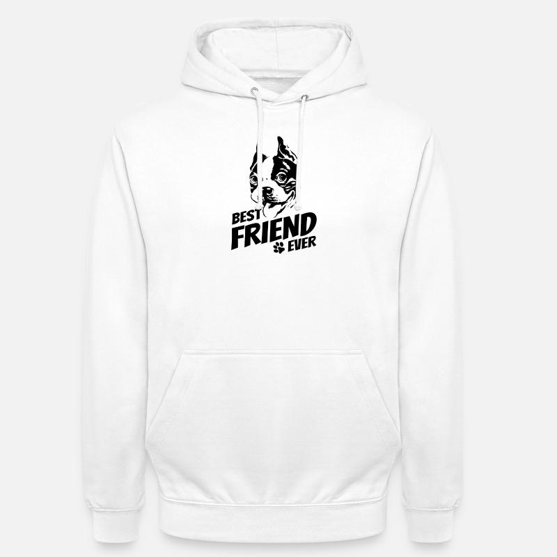 Boston Terrier - bester Freund - Hundebesitzer - Unisex Hoodie - Weiß