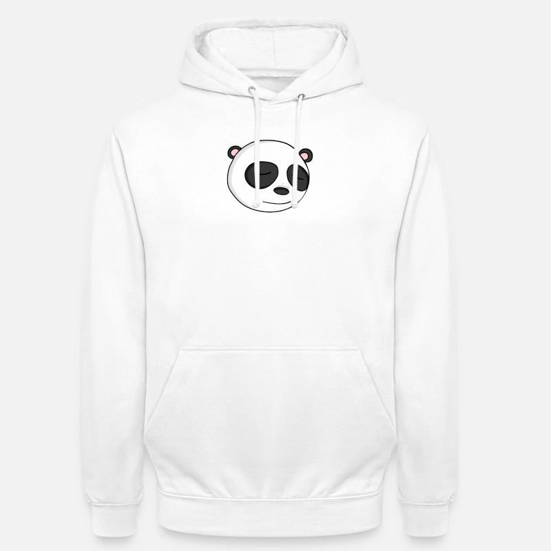 Tête de panda - Sweat-shirt à capuche unisexe - blanc