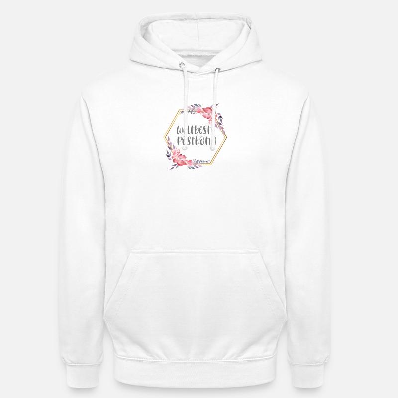 Weltbeste Postbotin Post Beruf Geschenk - Unisex Hoodie - Weiß