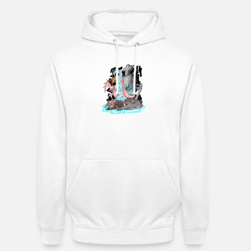 Zombie Möwe - Unisex Hoodie - Weiß