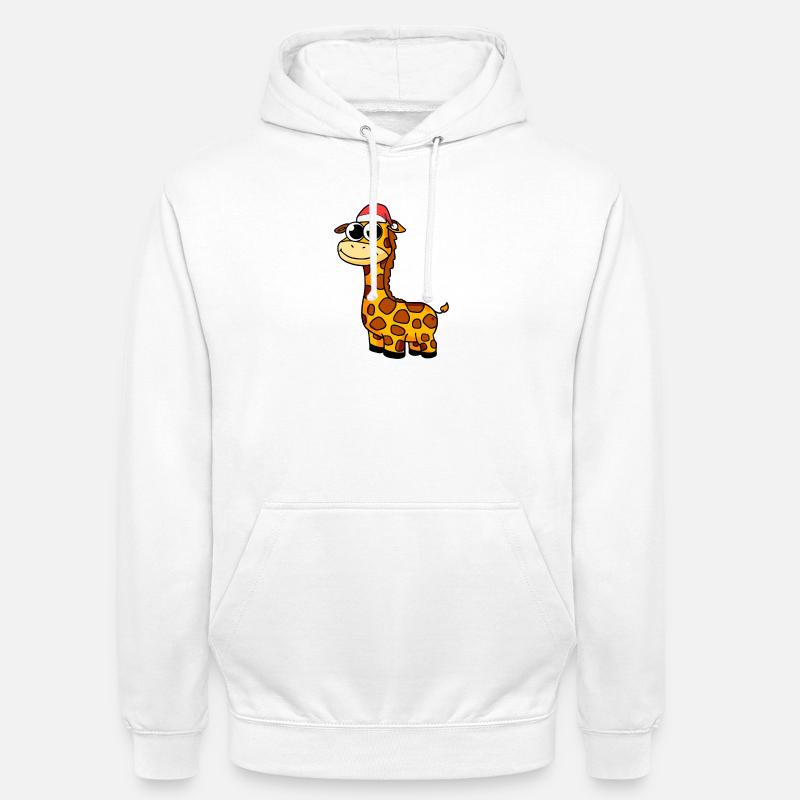 Noël girafe - Sweat-shirt à capuche unisexe - blanc