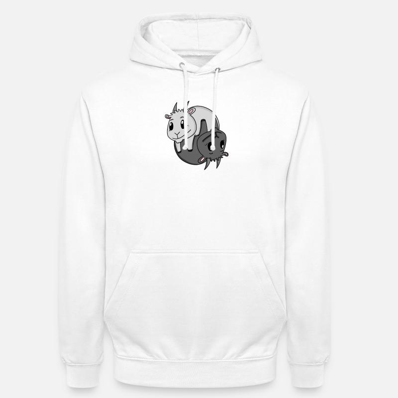 Signe Yin Yang Chèvre - Sweat-shirt à capuche unisexe - blanc