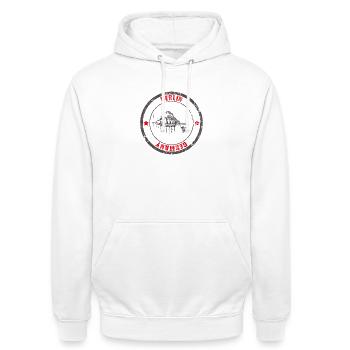 Berlin Berliner Spree - Unisex Hoodie - Weiß - Vorne - AI Model Male 185 dark (185cm) & AI Model Female 172 dark (172cm)
