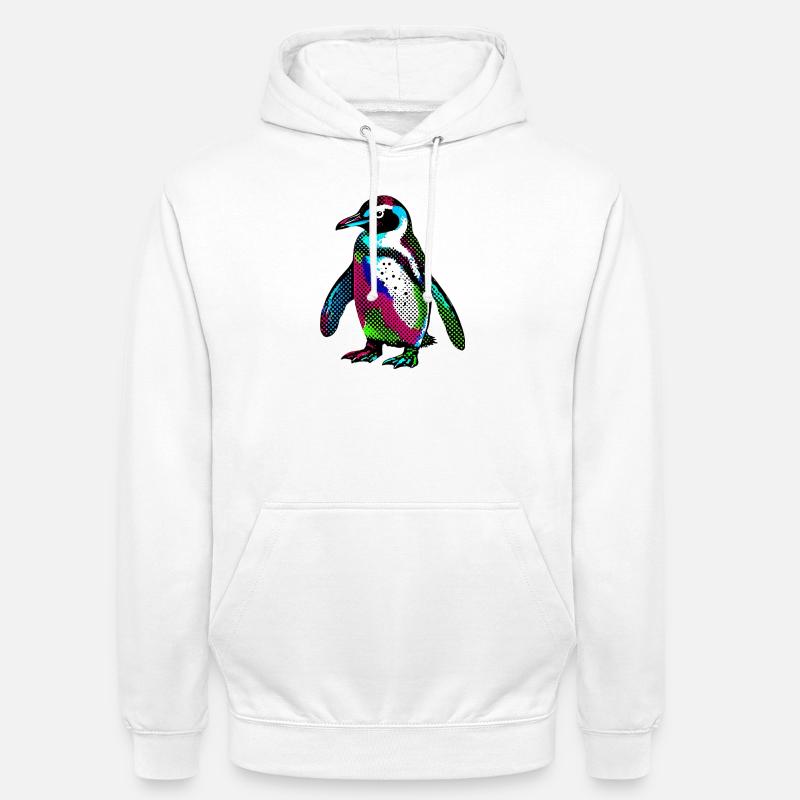 Pinguin - Unisex Hoodie - Weiß
