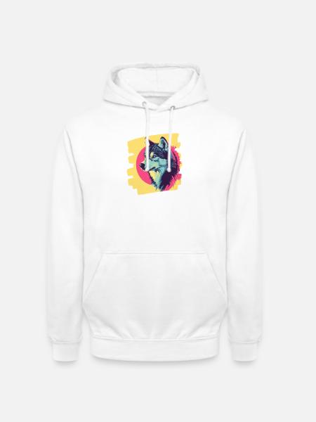 Rauque - Sweat-shirt à capuche unisexe - blanc