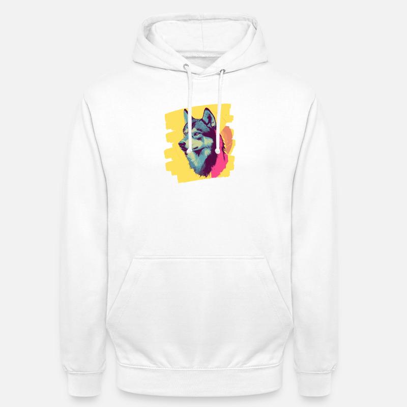 Rauque - Sweat-shirt à capuche unisexe - blanc