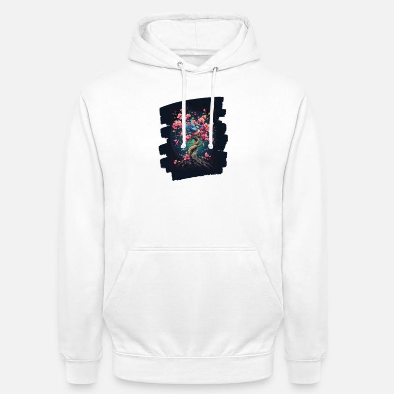 Printemps Printemps Début Fleur Fleurs - Sweat-shirt à capuche unisexe - blanc