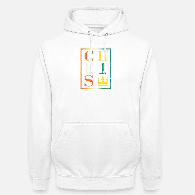 Conception de collage de lettres royales - Sweat-shirt à capuche unisexe - blanc