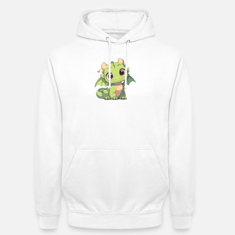 Drachen Drache - Unisex Hoodie - Weiß
