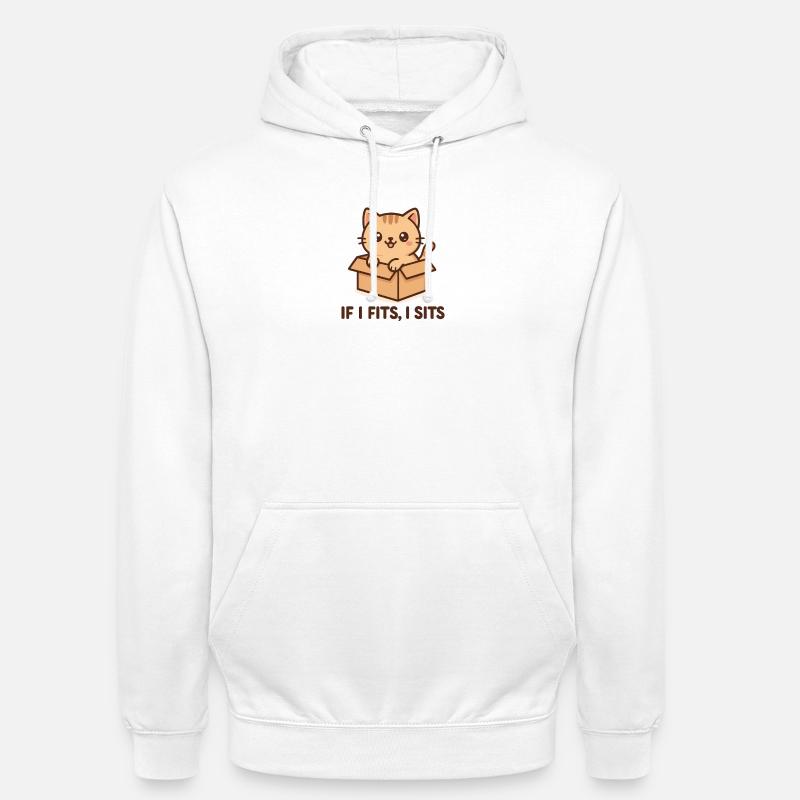 Kätzchen im Paket mit Spruch - Unisex Hoodie - Weiß