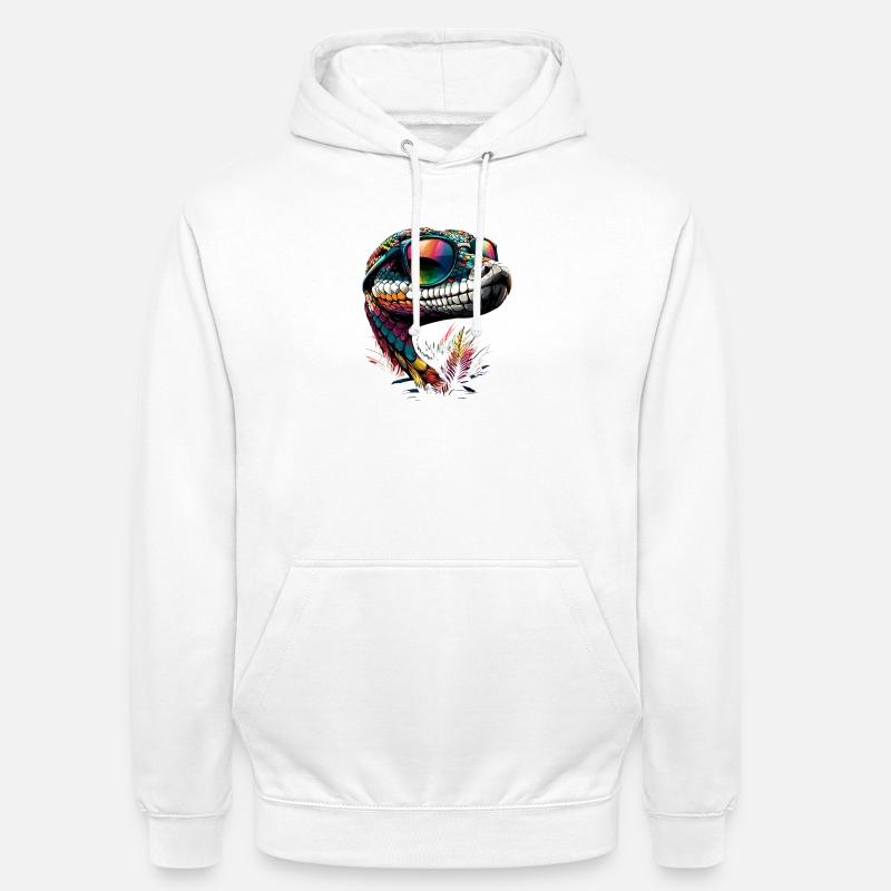 Schlange Python Kobra Klapperschlange Schlangen - Unisex Hoodie - Weiß