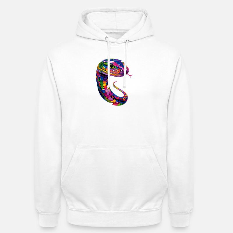 snake, python, cobra, rattlesnake, snakes - Unisex Hoodie - white