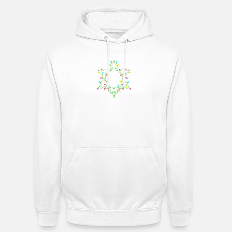 Hanoukka Hanoukka Hanoukka - Sweat-shirt à capuche unisexe - blanc