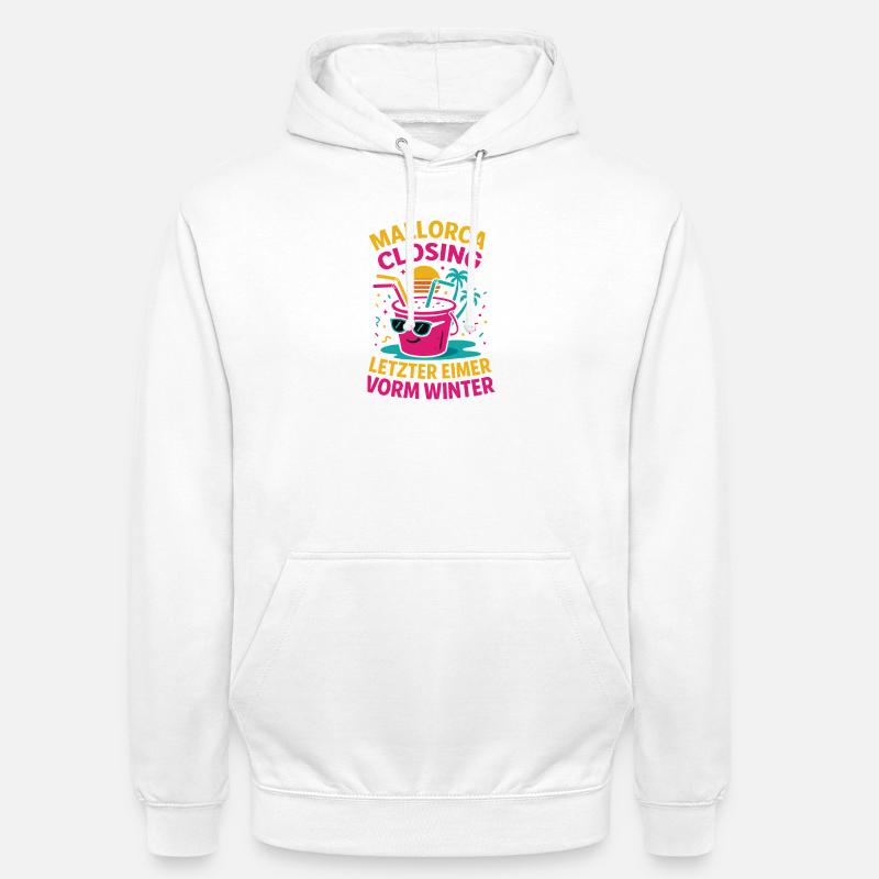 Mallorca Closing Letzter Eimer - Unisex Hoodie - Weiß