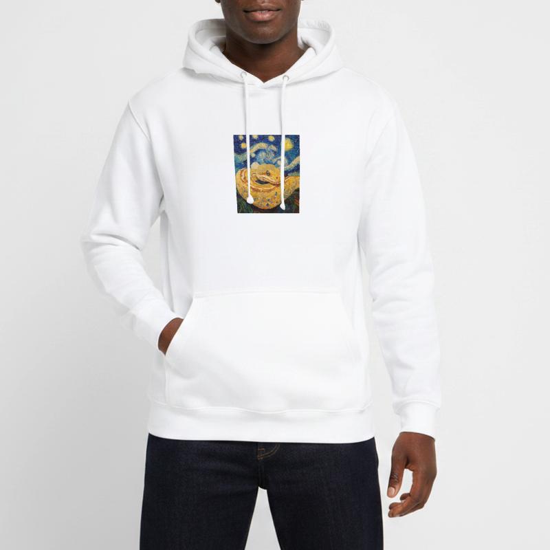 Snake Python Van Gogh Style Starry Night Unisex Hoodie