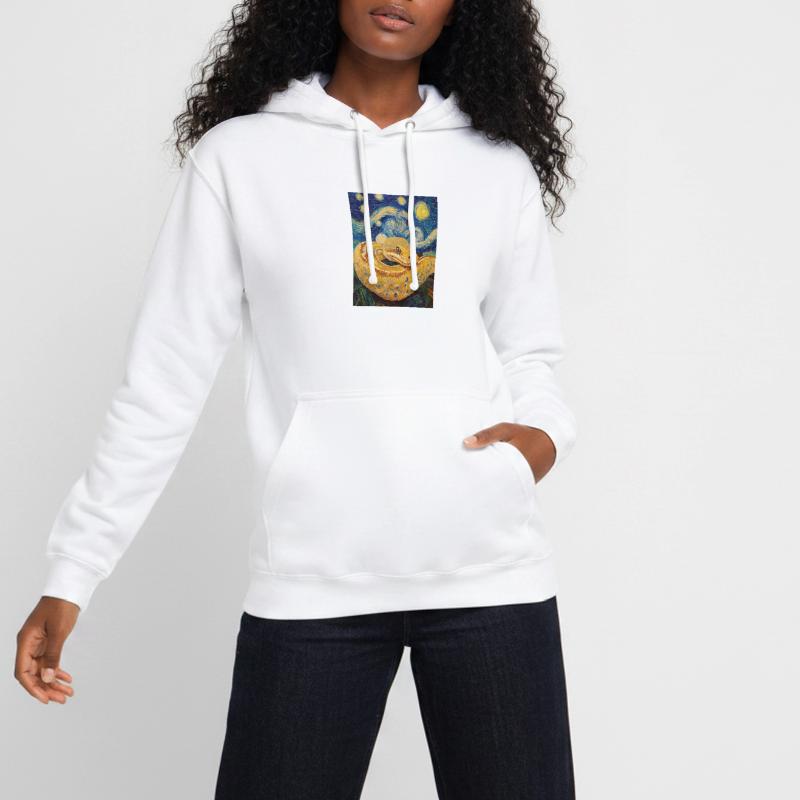 Snake Python Van Gogh Style Starry Night Unisex Hoodie