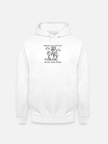 Einander nerven seit 2005 Jubiläum - Unisex Hoodie - Weiß